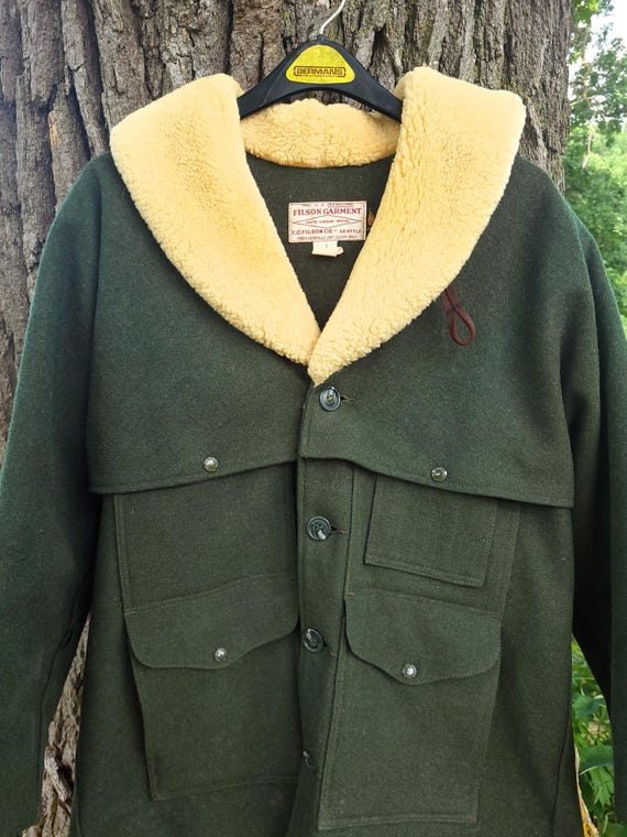Vintage Filson Sherpa Heavy Wool Packer Coat Jacket 44 L Etsy Denmark