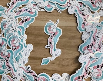 Haku anime sticker, studio ghibli, stationery, glossy sticker