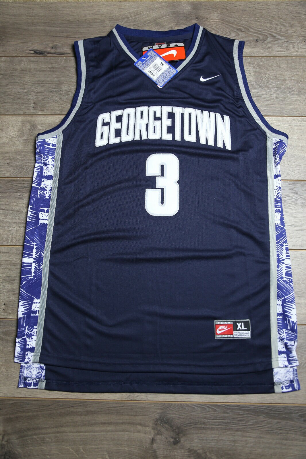 swingman allen iverson georgetown university jersey