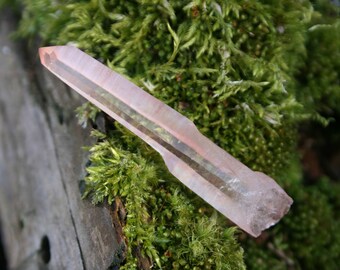 2 inch pink lemurian quartz crystal point