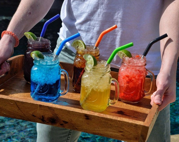 5 Piece Stainless Steel Straw Set | Multi Color