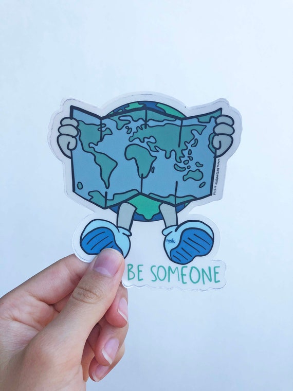 Planet Earth Sticker, Earth Laptop Sticker, Earth Car Sticker, Earth Yeti Sticker, Planet Earth Decal, Planet Earth, eco art, be someone art