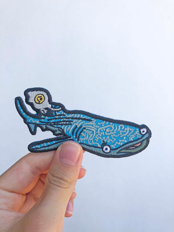 Save Our Seas Ocean Iron On Patch, Marine Conservation Badge, Embroidered Applique Shark Whale Patch, Scuba Environmental Art Patch