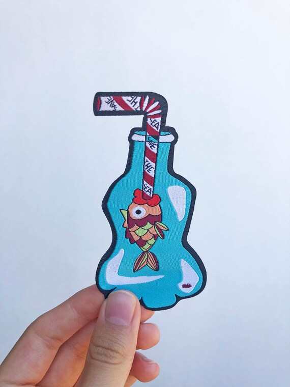 Save Our Seas Ocean Iron On Patch, Marine Conservation Badge, Embroidered Applique No Plastic Straw Patch, Scuba Environmental Art Patch