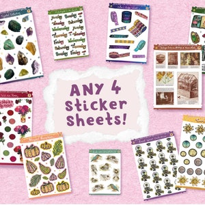 Stickervelbundel | Keuze uit 4 stickervellen uit de KiaMakes-shop | Bespaar 14%