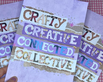 The Crafty Creative Connected Collective Zine: Issue #01! A collaborative zine for community crafters (and a remedy for digital isolation)