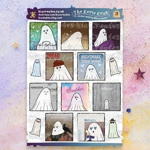 Spooky Swiftie Stickers Eerie Eras Halloween Sticker Sheet Swiftoween Gift image 1