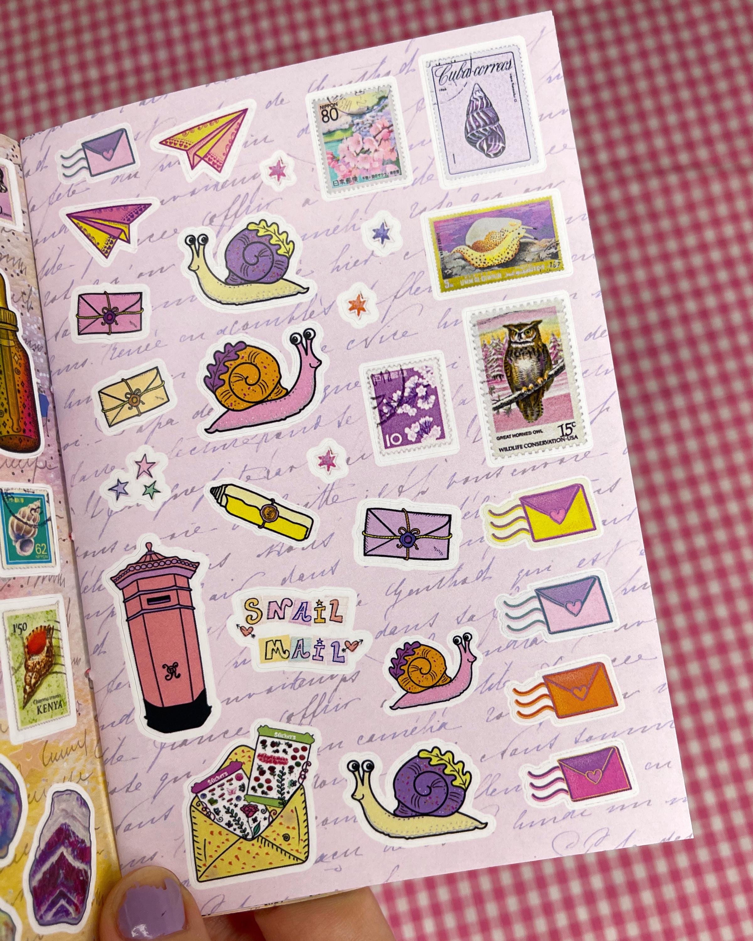 Origami Mini Sticker Book Mini Sticker Book: Handmade Stickerbook for Junk Journaling and ...
