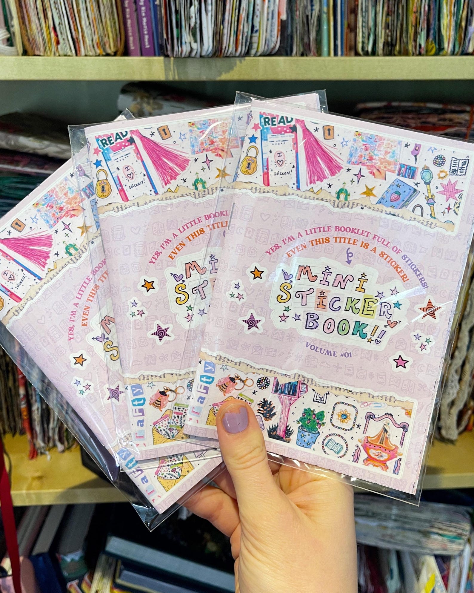 Origami Mini Sticker Book Mini Sticker Book: Handmade Stickerbook for Junk Journaling and ...