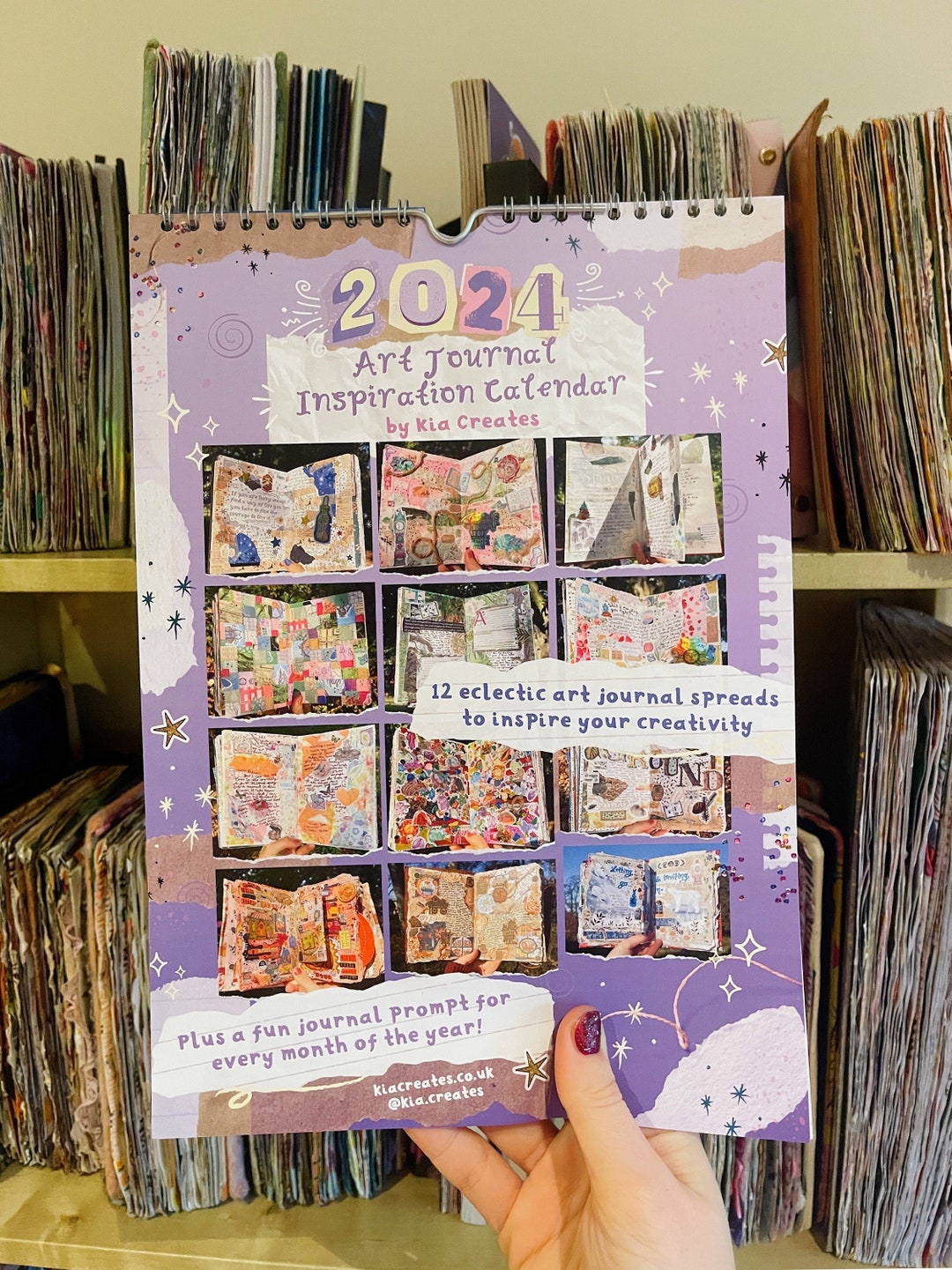 2024 Art Journal Calendar by Kia Creates Journal Inspiration - Etsy UK