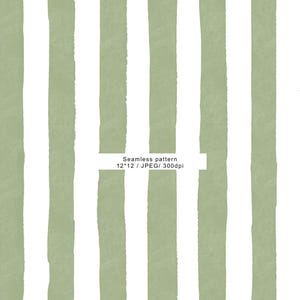 Sage green Watercolor Vertical Stripe Seamless Pattern ,striped Digital Paper, boho Nursery Wallpaper, Scrapbook Background,commercial use
