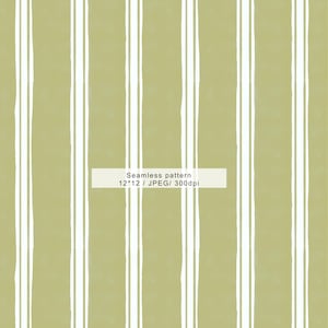 Modèle sans couture de rayures aquarelle vert olive, papier numérique aquarelle de campagne française pour le scrapbooking, tissu, art mural, usage commercial