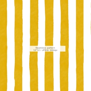 Yellow gold Watercolor Vertical Stripe Seamless Pattern,mustard Digital Paper, pastel Nursery Wallpaper, Scrapbook Background,commercial use