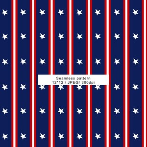 Naadloze sterren en strepen, rood wit en blauw digitaal bestand, 4 juli patriottisch herhalend patroon, 4 juli naadloze patroon van de Amerikaanse vlag