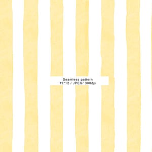 Yellow Watercolor Vertical Stripe Seamless Pattern ,striped Digital Paper, pastel Nursery Wallpaper, Scrapbook Background,commercial use