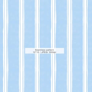 Modèle sans couture de rayures aquarelle bleues, papier numérique aquarelle pays français pour le scrapbooking, tissu, art mural, dessiné à la main, usage commercial