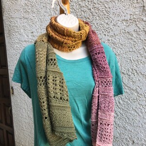 Portobello crocheted scarf