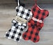 Personalized Dog Stockings for Christmas, Buffalo Check Dog Bone Stocking, Custom Dog Stocking, Plaid Christmas Pet Stocking Dog Gift Xmas 