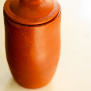 Handmade Terracotta Multipurpose Jar Tall,Earthenware Container,Terracotta Jar, Housewarming Gift, Kitchen Storage image 3