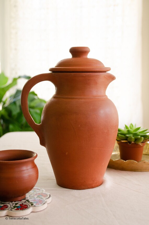Handmade Terracotta pitcher Terracotta pitcher water jug Etsy