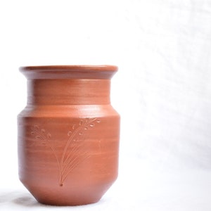 Handmade Terra-cotta vase, herb planter, Housewarming gift, Unique pottery, Hostess gift, wedding centerpiece image 5