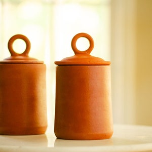 Handmade Terracotta Multipurpose Jar - Medium,Earthenware Container,Terracotta Jar, Housewarming Gift, Kitchen Storage