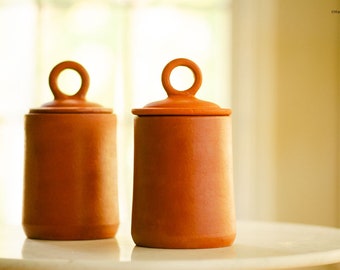 Handmade Terracotta Multipurpose Jar - Medium,Earthenware Container,Terracotta Jar, Housewarming Gift, Kitchen Storage