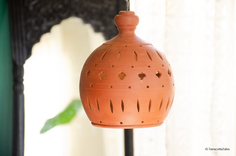 Handmade Terracotta Hanging Pendant Light Handmade Gifts Etsy