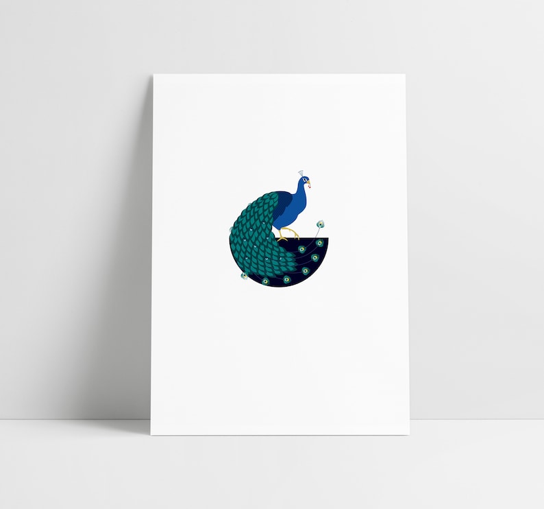 Indian Peafowl Archival Print