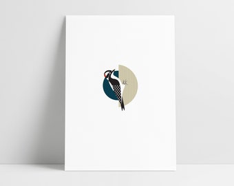 Downy Woodpecker - Archival Print