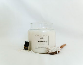 Indulge in 17.5oz Vanilla Coconut Affirmation Candle | Relax & Rejuvenate | Tropical Vibes | Cheers to You!