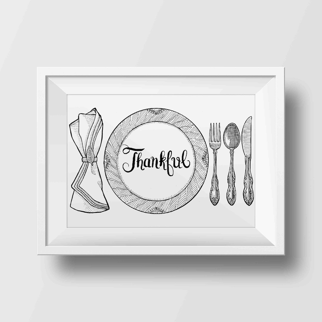 Silverware Printable Art. Clipart Instant Download. Home Decor, Cutlery ...