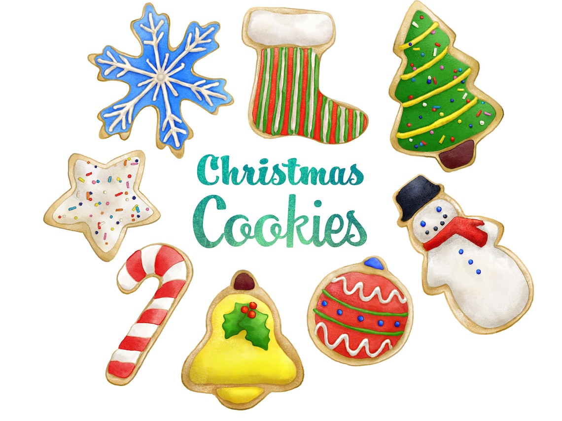 christmas-cookies-clipart-instant-digital-download-sugar-cookies-holiday-sweets-candy