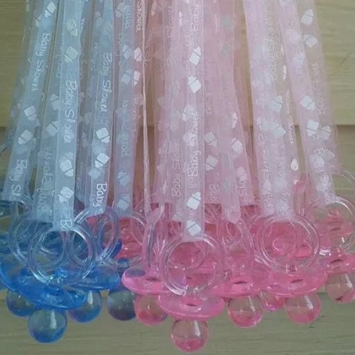 Baby Shower Pacifiers Baby Shower Pacifier Necklaces for Etsy