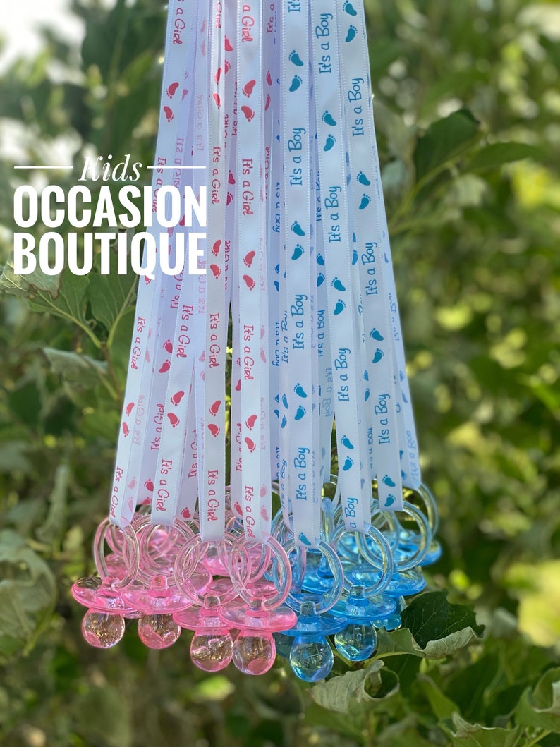 Baby Shower Pacifiers Baby Shower Pacifier Necklaces for Etsy