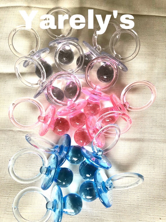 acrylic pacifiers baby shower