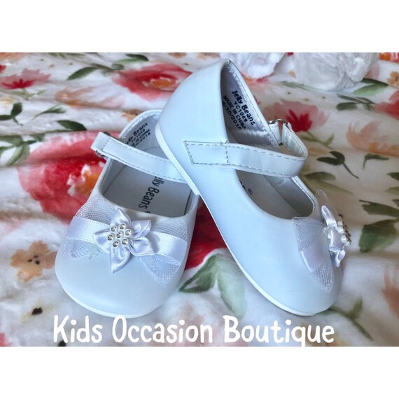 girls white occasion shoes