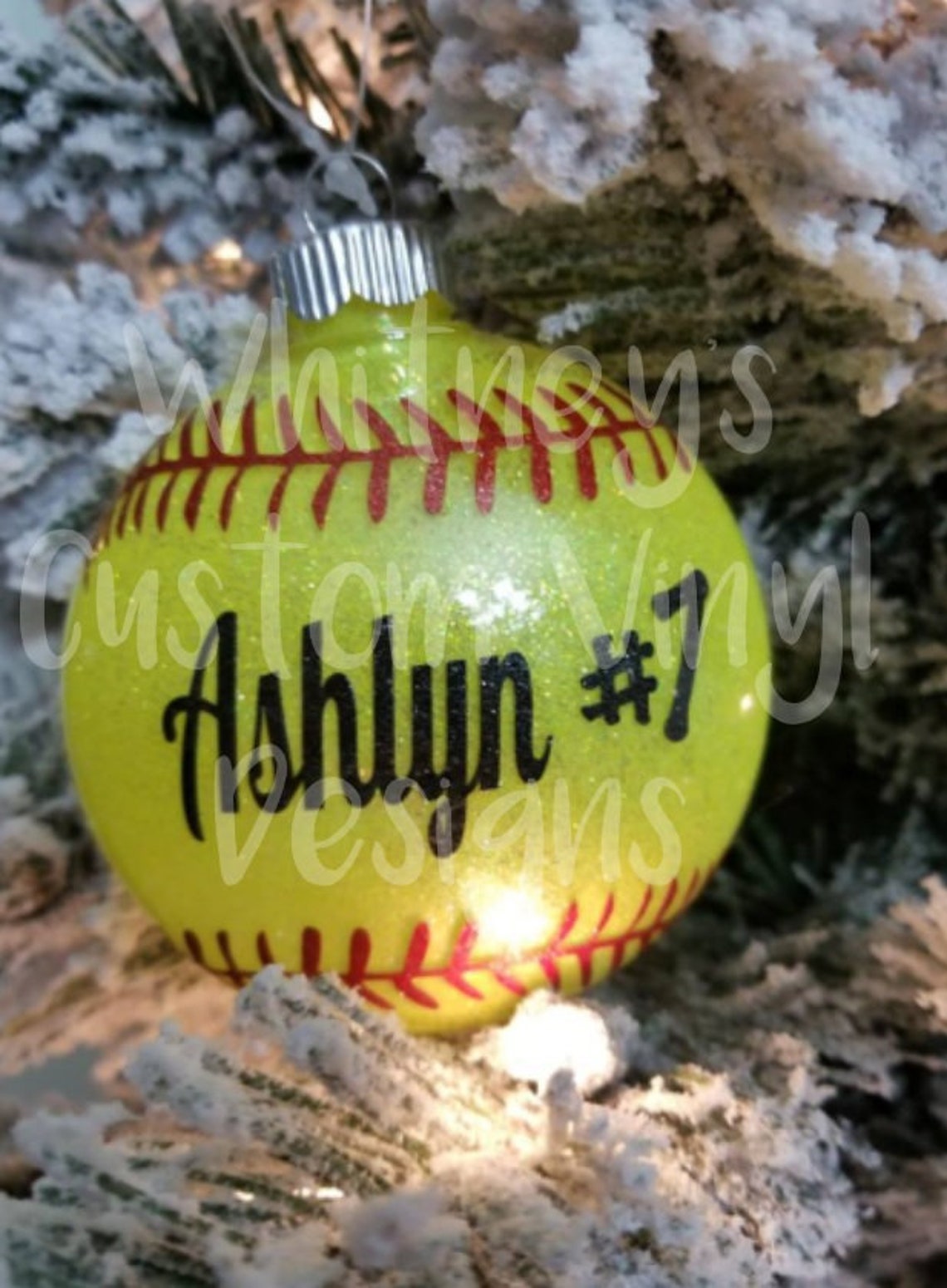 Personalized Softball Ornaments / Softball Baseball Team Etsy