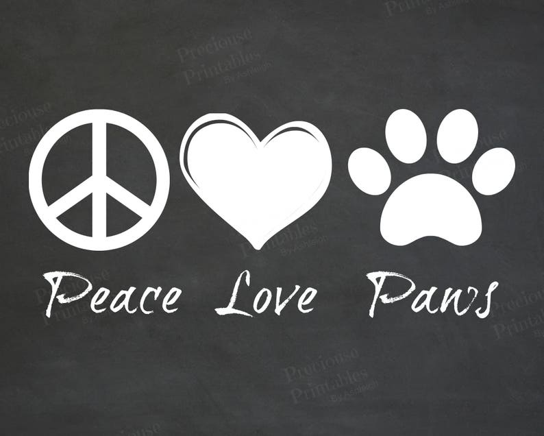Free Free 90 Peace Love Paw Svg SVG PNG EPS DXF File