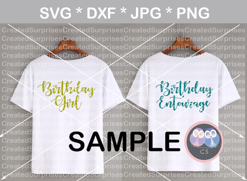 Download Birthday Girl Birthday Entourage svg dxf png jpg digital cut | Etsy
