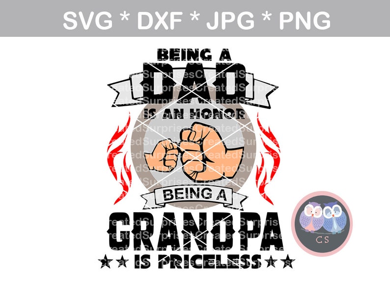 Download Dad Grandpa Fathers Day Honor fist svg dxf png jpg digital ...