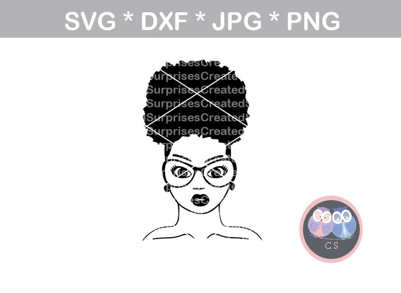 Free Free 86 Black Woman With Glasses Svg Free SVG PNG EPS DXF File