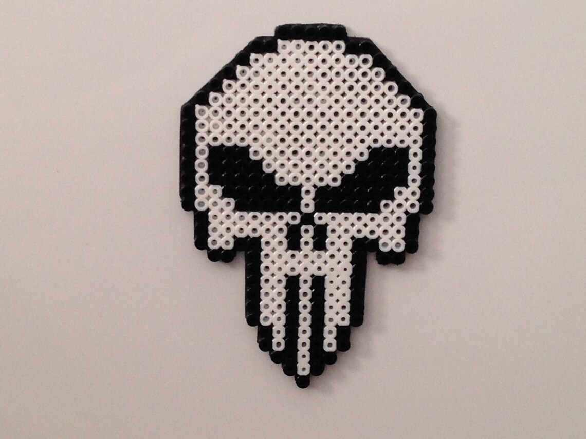 The Punisher Perler Bead Etsy