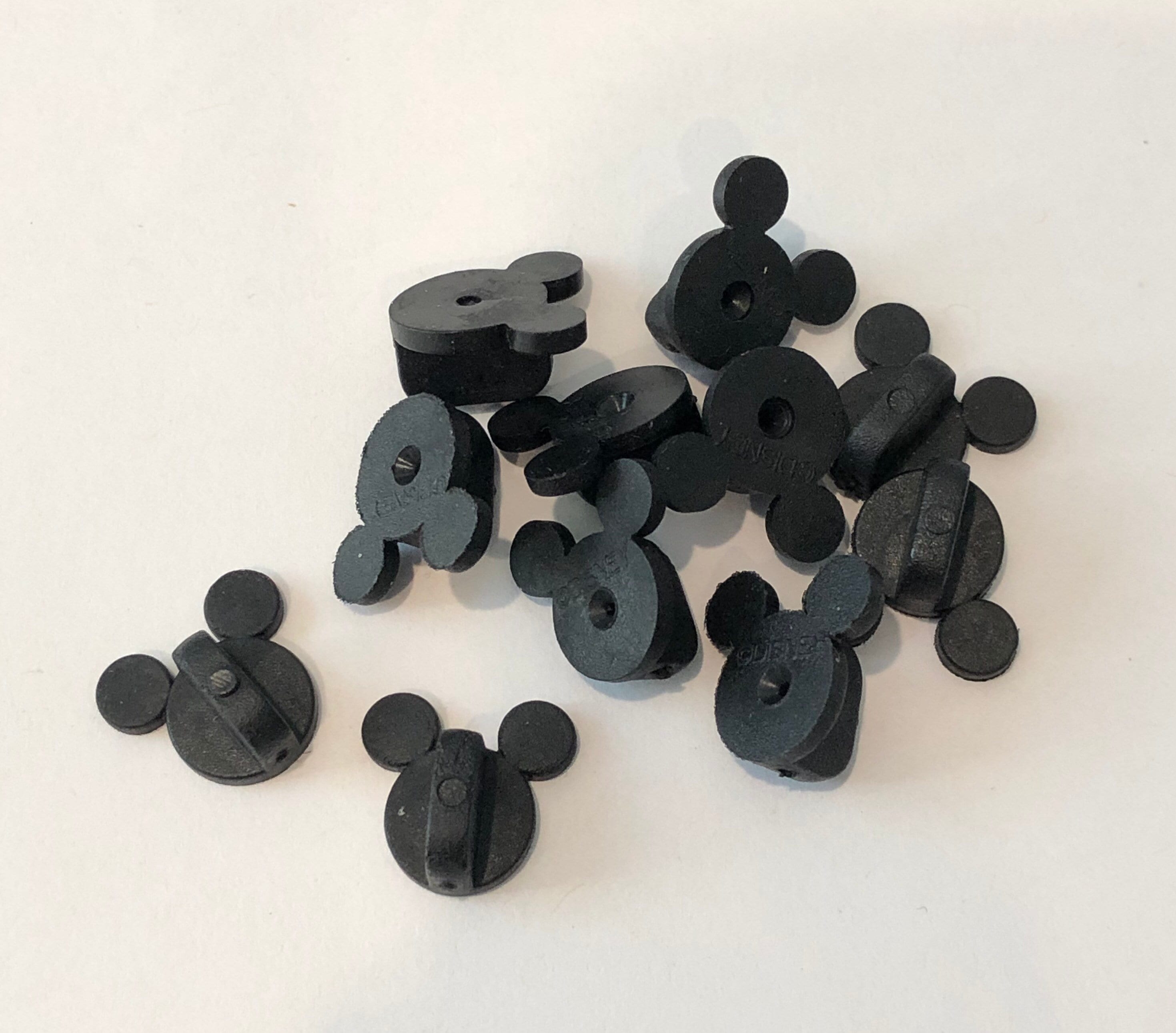  Black PVC Rubber Pin Backs Pack of 50 : The Pin People: Arts,  Crafts & Sewing