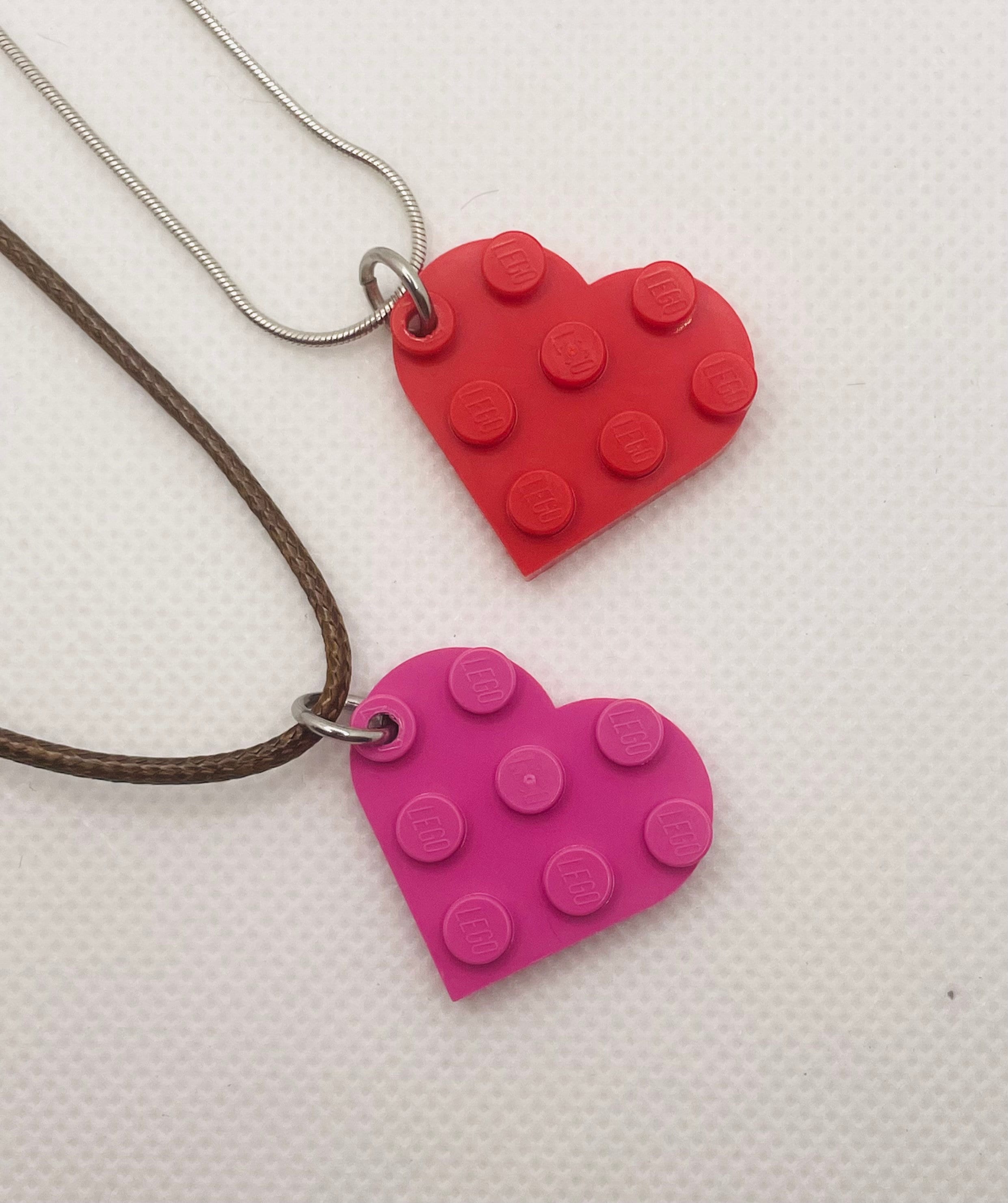 Friendship Necklaces Couple Necklace Lego Necklaces That Make A