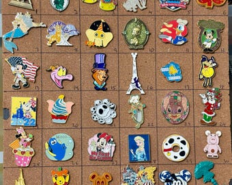 Disney Pins - make your own collection - hard to find and oversized pins - Mickey, Minnie Mouse, Stitch, Buzz Lightyear, Arial, Elsa BB8
