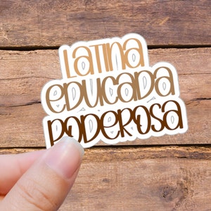 Latina Sticker, Latina Educada Poderosa, Nuestra Graduacion, Graduation, Class of 2025, Hydroflask Sticker, Vinyl Sticker, Cute Sticker