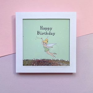 Tinkerbell birthday shaker card