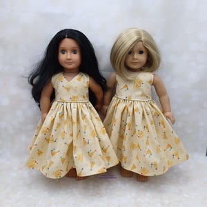 Sandcastles Sun Dress to fit American Girl Doll or Our Generation Doll