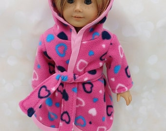 Hooded Snuggly Robe fits Our Generation American Girl Doll Designafriend